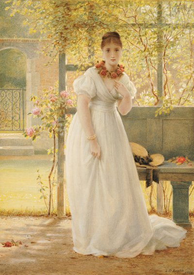 In the Walled Garden, 1869 by George Dunlop Leslie