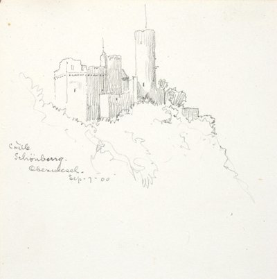 Castle Schönburg, Oberwesel by George Elbert Burr