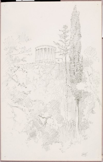 Temple of the Sibyl, Tivoli by George Elbert Burr
