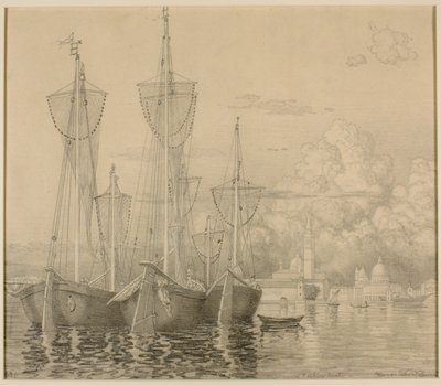 Venice Fishing Boats by George Elbert Burr