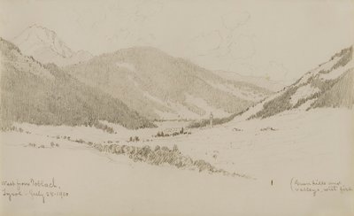 West from Toblach, Tyrol by George Elbert Burr