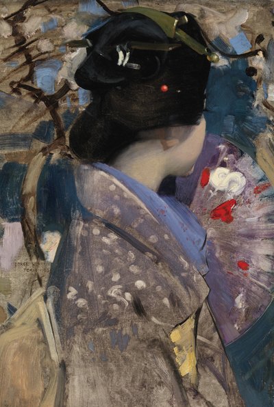 Japanese Lady with a Fan by George F. Henry