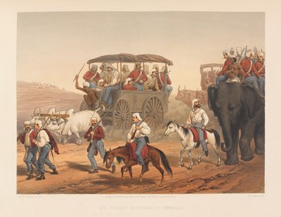 Troops Hastening to Umballa, 1857 by George Francklin Atkinson