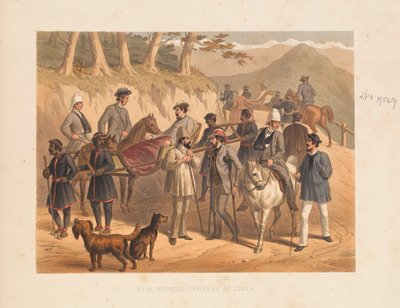 Wounded Officers at Simla by George Francklin Atkinson