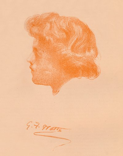 Head Sketch by George Frederick Watts
