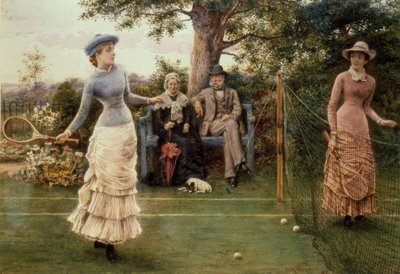 Tennis Game, 1882 by George Goodwin Kilburne