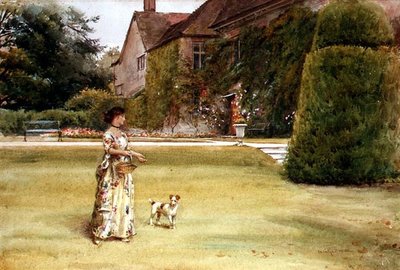 On the Lawn by George Goodwin Kilburne