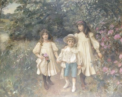 Meriel, Cynthia and George (Perkins) by George Harcourt