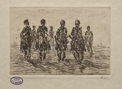 Cavalry Scene by George Hendrik Breitner