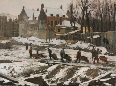 Construction Site in Amsterdam by George Hendrik Breitner