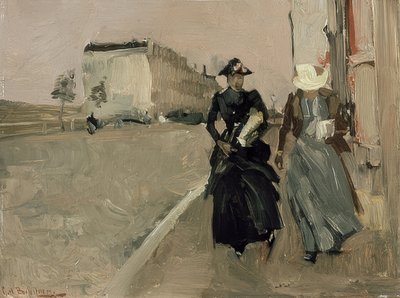 Gust of Wind. Around 1900 by George Hendrik Breitner