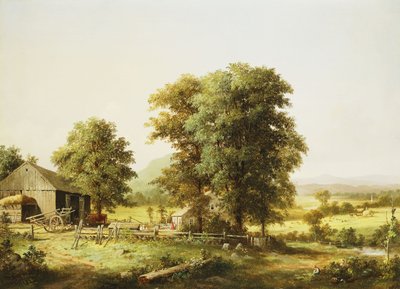 Summer Farm Scene by George Henry Durrie