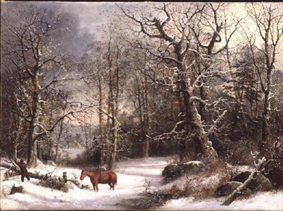 Woodsman in Winter by George Henry Durrie