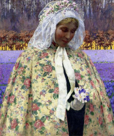 Easter, a Bride in Brabant by George Hitchcock