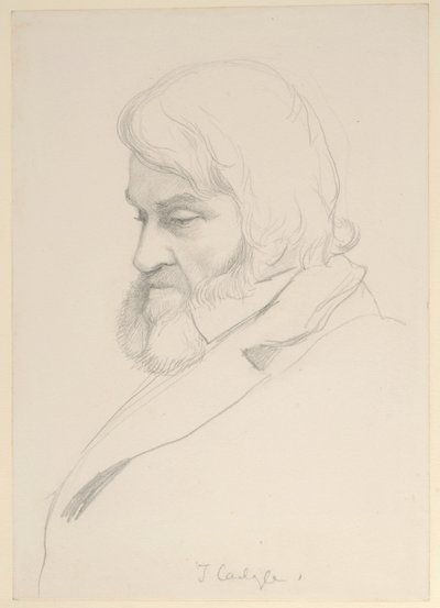 Portrait of Thomas Carlyle by George Howard