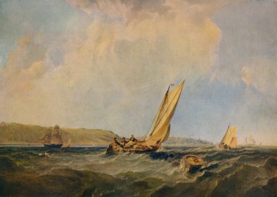 Blowing Hard-Off Cowes, 1834 by George Hyde Chambers