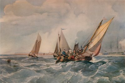 The Fishing Smack, 1835 by George Hyde Chambers
