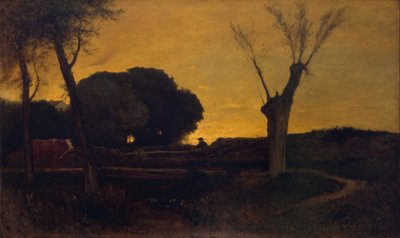 Evening at Medfield, Massachusetts by George Inness
