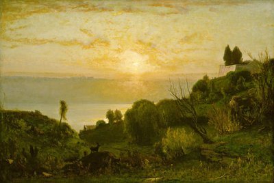 Lake Albano, Sunset, c. 1874 by George Inness