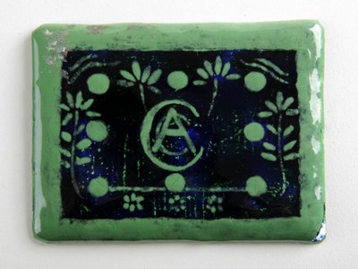 Enamel plaque by George James Frampton