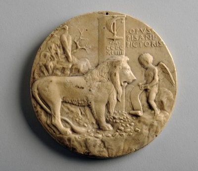 Plaster medallion by George James Frampton
