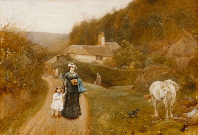 A Country Walk by George John Pinwell