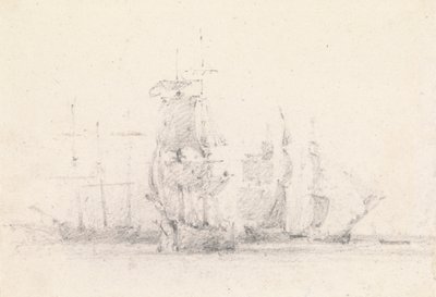Study of Sailing Ships by George Jones