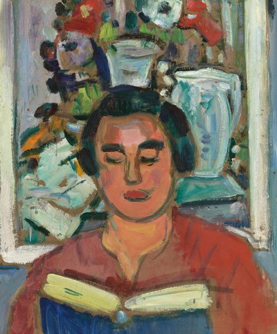 Painting and Book by George Leslie Hunter