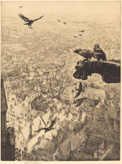 Jackdaws of Chartres by George Marples