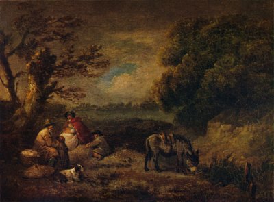 Gypsies Resting with Donkey by George Morland