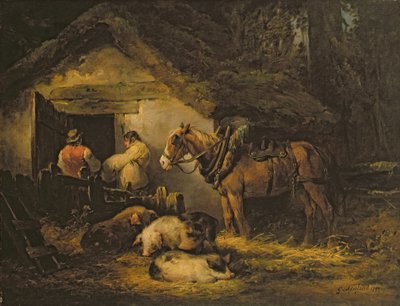 The Stable Door by George Morland