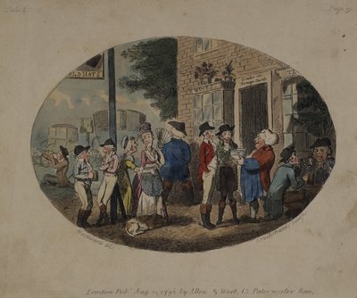 Old Hats Tavern, Uxbridge, 1796 by George Moutard Woodward