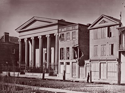 Hibernian Hall, Charleston, ca. 1864 by George N. Barnard