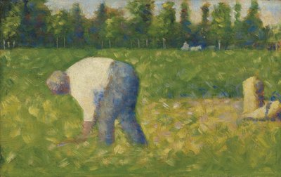 Peasant Working, 1883 by George Pierre Seurat