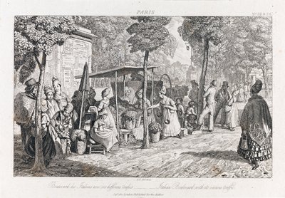 Boulevard Des Italiens, c.1821 by George Robert Lewis