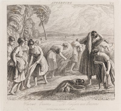 Harvest, Augsbourg, c.1821 by George Robert Lewis