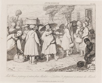 Milk Women, Ittenheim, c.1821 by George Robert Lewis