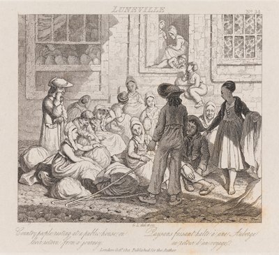 Peasants Resting, Luneville, c.1821 by George Robert Lewis