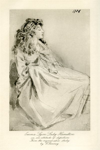 Emma Lady Hamilton by George Romney