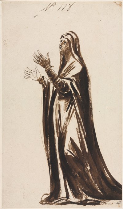Mater Dolorosa Mourning Mother by George Romney