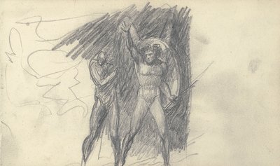 Sketchbook Drawing by George Romney