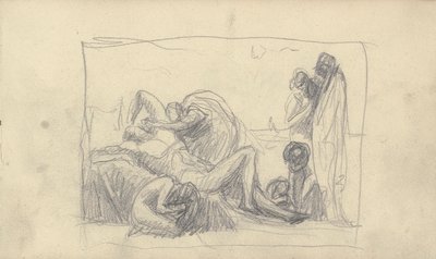 Sketchbook Drawing by George Romney