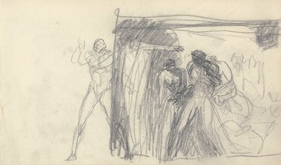 Sketchbook Drawing by George Romney