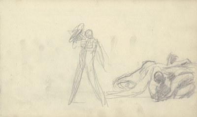 Sketchbook Drawing by George Romney
