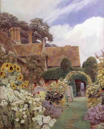 Cleve Prior: Sunflowers by George Samuel Elgood