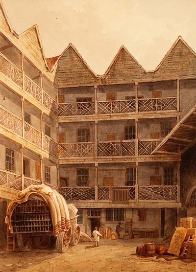 Bull and Mouth Inn by George Shepherd