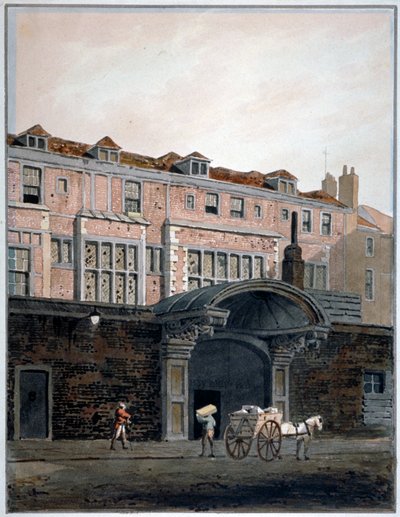 Gateway of Winchester Place, London, 1820 by George Shepherd