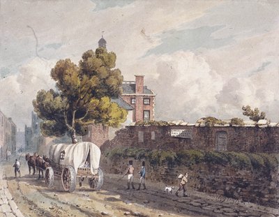 London Wall, London, 1811 by George Shepherd