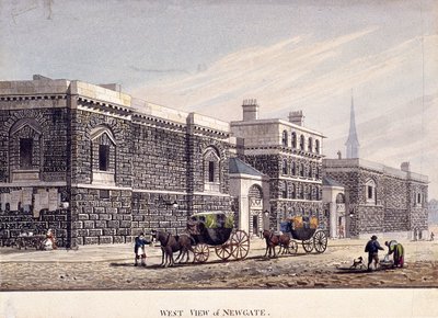 Newgate Prison, Old Bailey, London by George Shepherd