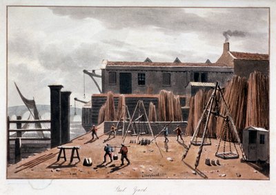 View of Steelyard Wharf, London, 1811 by George Shepherd